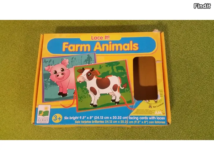 Myydään Pujottelulelu Lace it Farm Animals 6pcs -hinta 12e