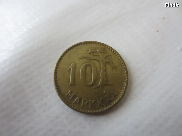 Myydään 10 markan kolikko 1952