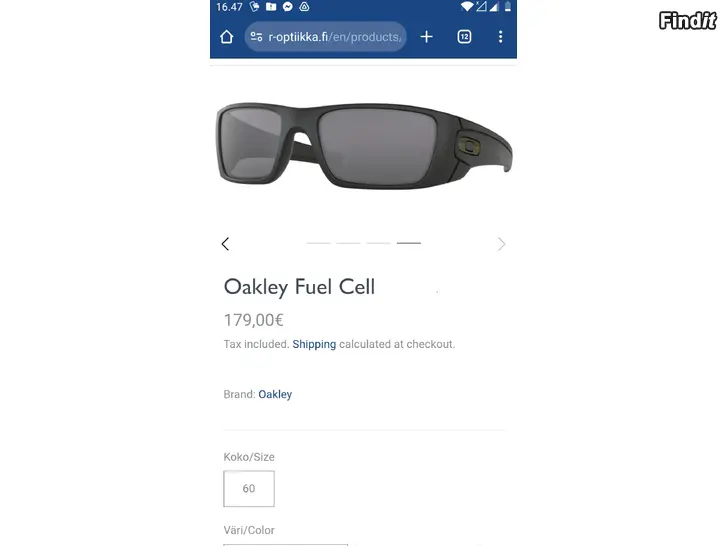 Myydään Oakley Fuel Cell Aurinkolasit