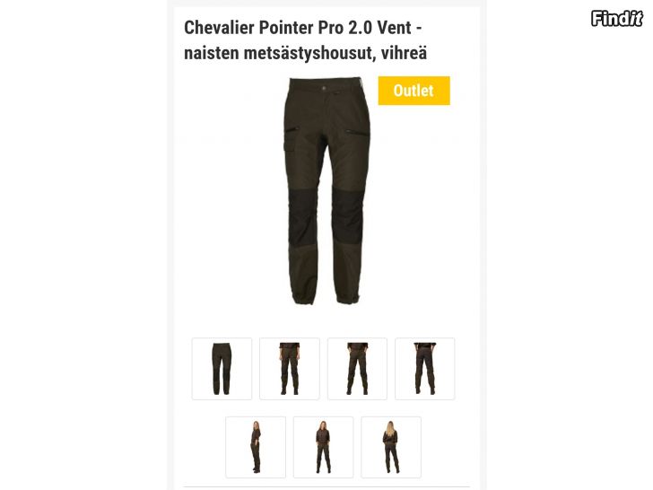Myydään Chevalier pointer pro 2.0- jaktdräkt för dam