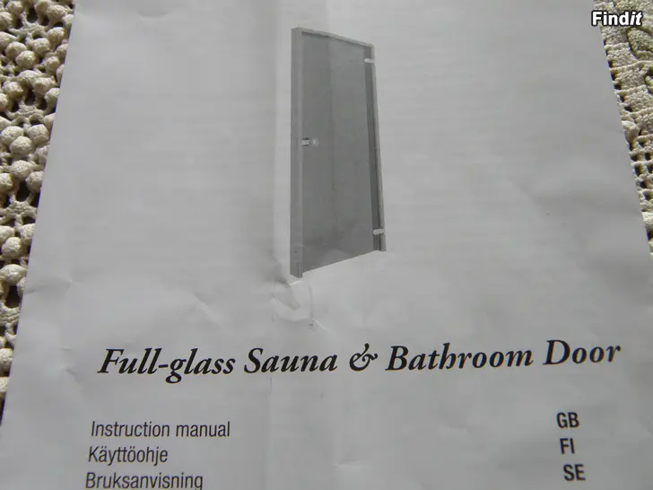 Säljes Cello glas bastudörr 7x19