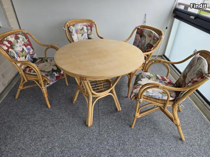 Säljes Rotting möblemang