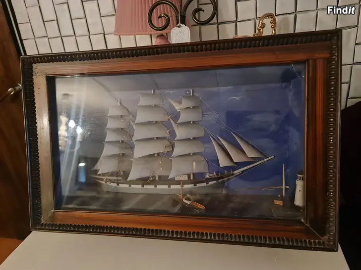 Säljes DIORAMA SKEPP, TIDIGT 1900-TAL