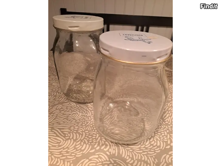 Säljes Riihimäki glasburk Ilvestölkki 2 L, 2 stycken