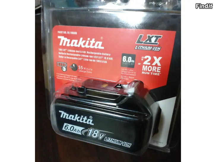 Myydään Makita LTX 6 ah uusia akkuja 2 x100e