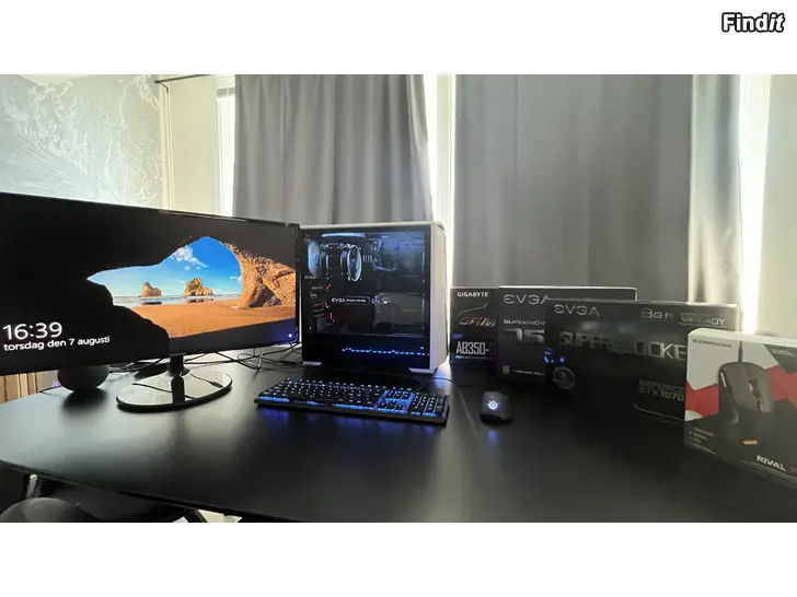 Säljes Kraftfull Gaming/Arbetsdator + Skärm  Tillbehör  Komplett Paket
