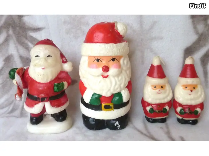 Myydään Vanhat Joulupukki kynttilät