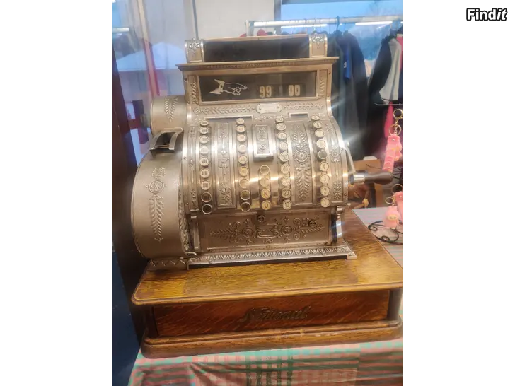 Myydään Vanha National kassakone
