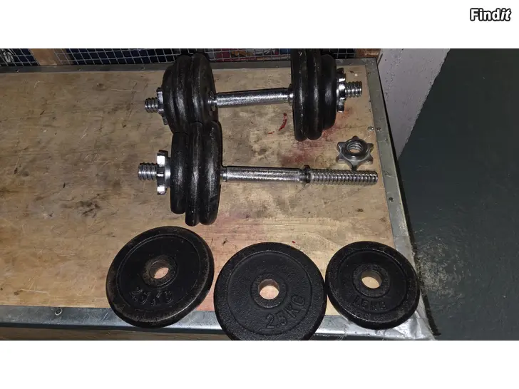 Säljes Säädettävät käsipainot 2 x 14,5kg
