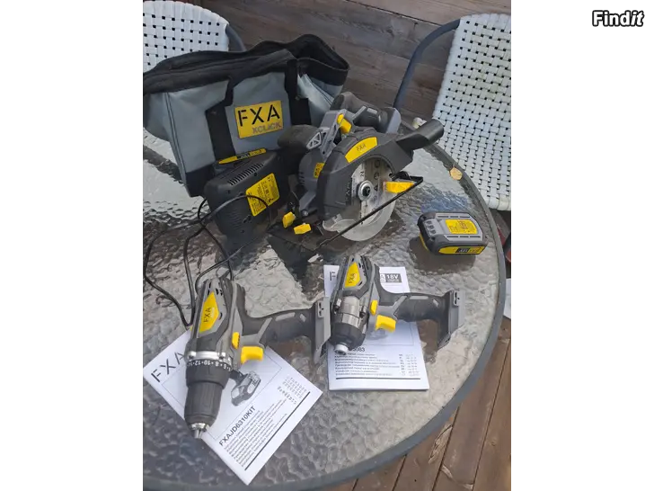 Myydään FXA-akkutyökalut koko setti