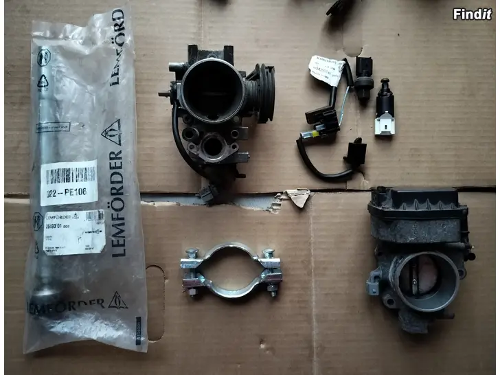 Myydään Raidetangon sisä laippakiristin kaasuläpäkotelo kytkinpolkimenanturi