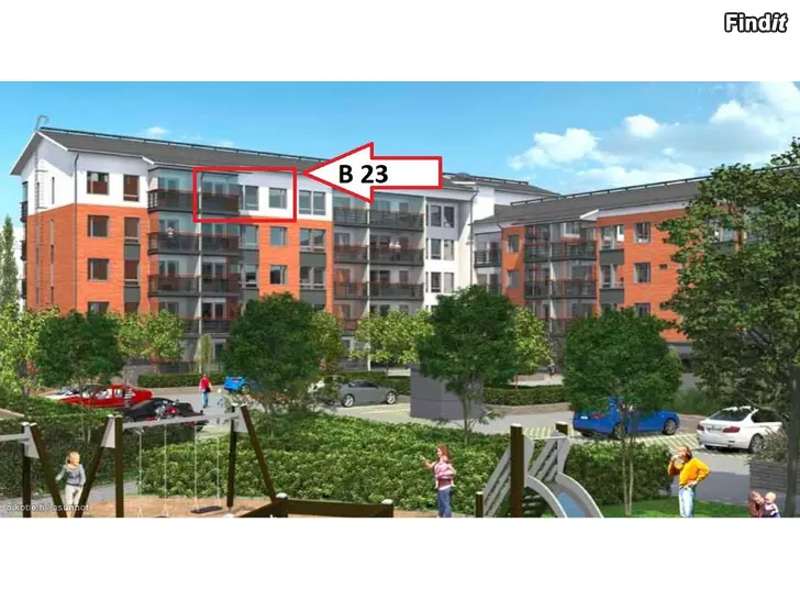 Myydään VALMIIKSI VUOKRATTU SIJOITUSASUNTO, YLIMMÄN KERROKSEN VALOISA SAUNALLINEN KAKSIO 43,5m2