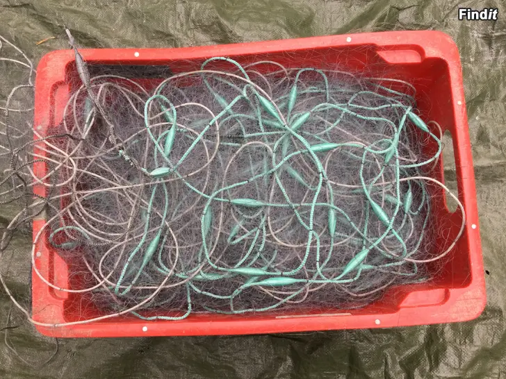 Myydään PRIMA begagnade handmonterade fiskenät 360 meter