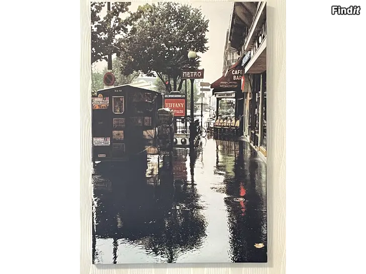 Säljes Tavla Sidewalk in Rain