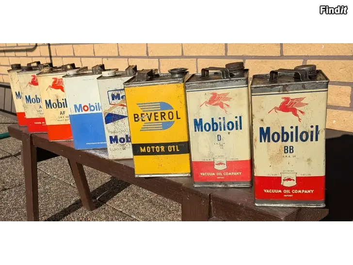 Säljes Gamla oljeburkar