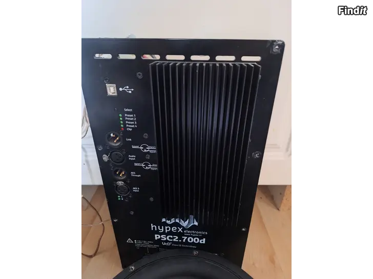Myydään Hypex 2.700 vahvidtin ja peerless 12xls