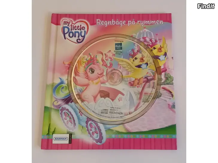 Myydään MLP bok  CD Regnbåge på rymmen  -6e