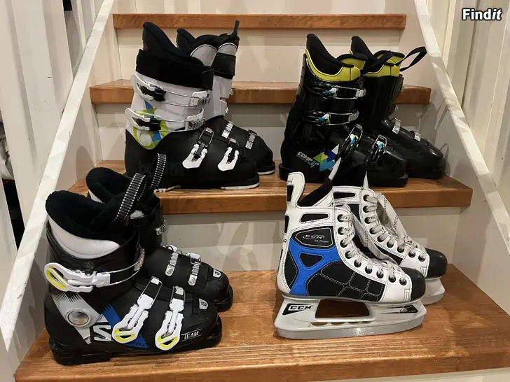 Säljes Slalompjäxor stl 22,0-23,5 och skrinnskor stl 36