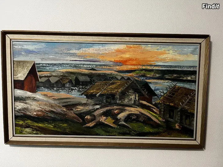 Myydään Öljyvärimaalaus oljemålning