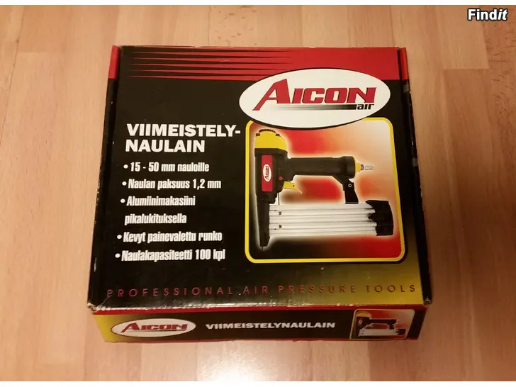 Myydään Viimeistelynaulain AICON air 15-50mm naula 1.2mm 15e