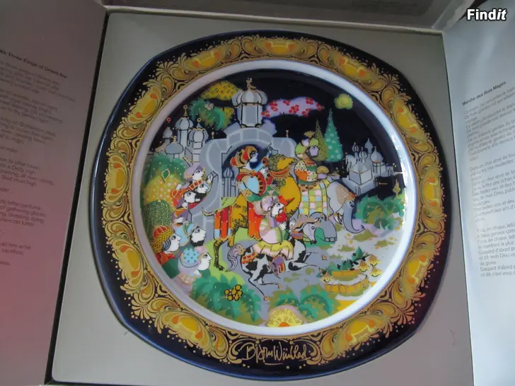 Säljes Björn Wiinblad konsttallrik