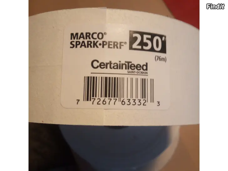 Myydään Kipslevylle  saumanauhaa 212 jm