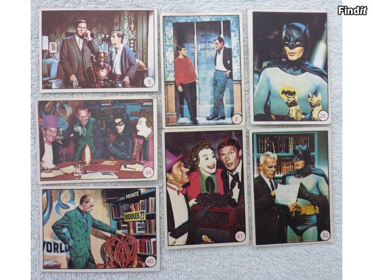 Myydään Batman purkkakuvia vuodelta 1966