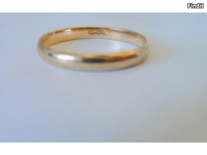 Myydään 14K Kultasormus 2,4g Kultakeskus koko 20 kaivertamaton
