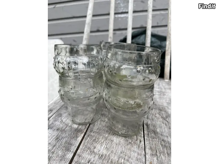 Säljes Riihimäki 6  st dricksglas