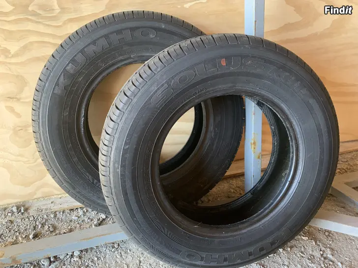 Myydään Hyvät peräkärryn renkaat 165/80-13, 2kpl