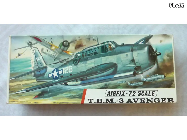 Myydään Vintage Airfix T.B.M. -3 Avenger pienoismalli