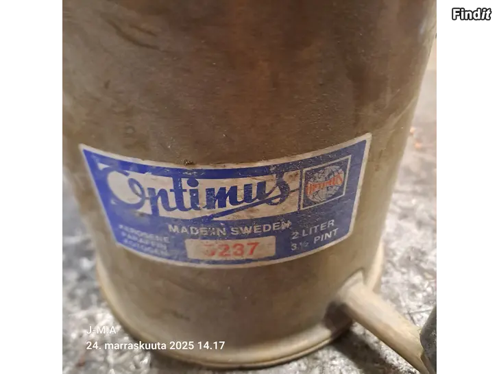 Myydään Optimus puhalluslamppu