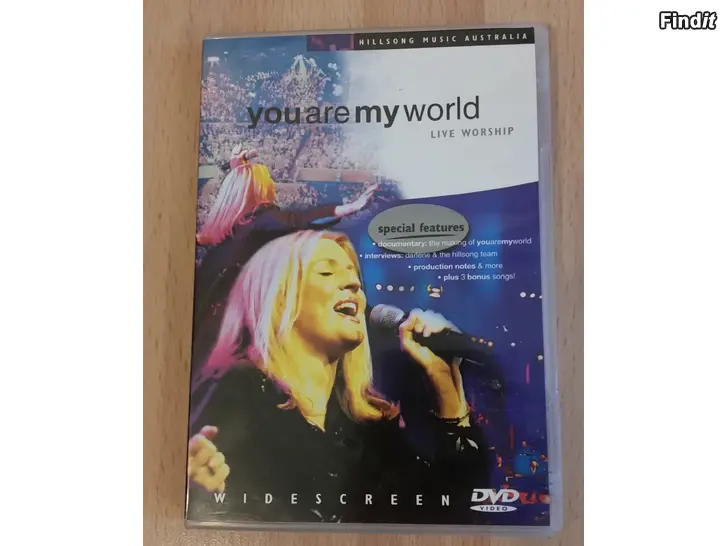 Myydään Hengellinen DVD You are my World LIVE WORSHIP 4e
