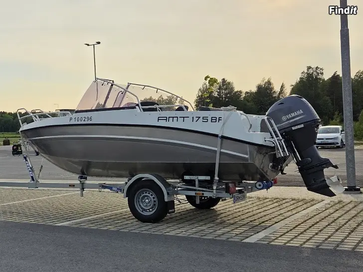 Myydään AMT 175 BRF alumiinivene, 70hv Yamaha takuuta jäljellä