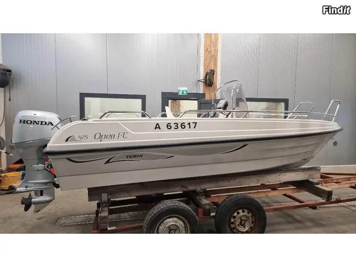 Myydään Terhi 475 Open FC + Honda BF50 2013