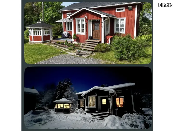 Säljes Egnahemshus i Pörtom med stor tomt och flera uthus