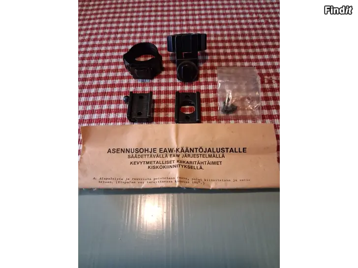 Säljes EAW Kääntöjalat 1 putkelle 16mm kiskoon