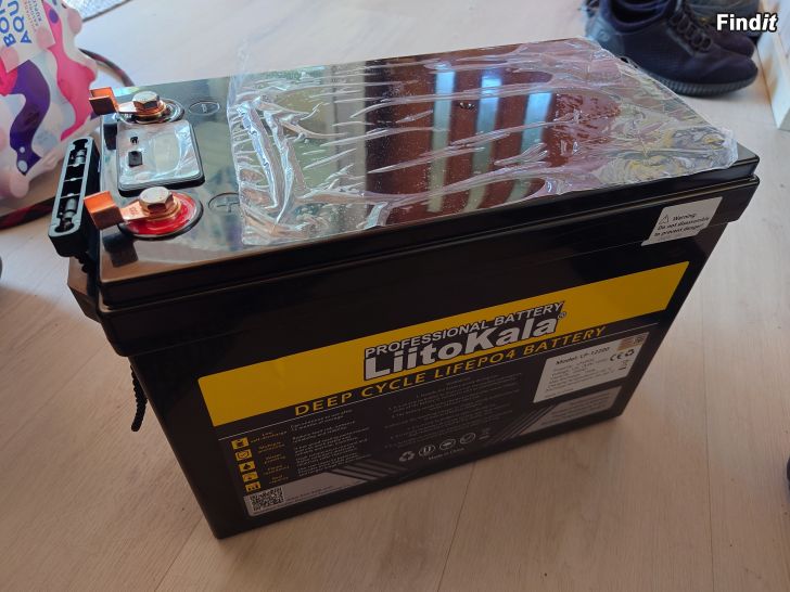 Myydään 12V 200Ah LiFePo4 akku sis. bms, uusi