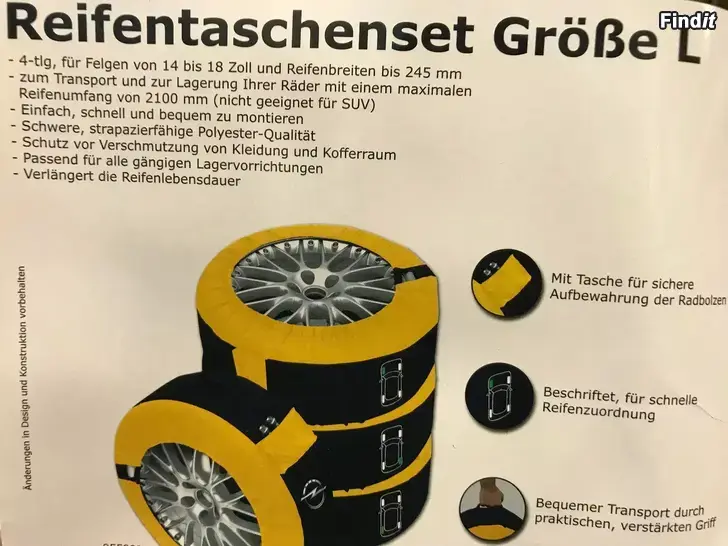 Myydään Uudet Opel rengaspussit 4 kpl