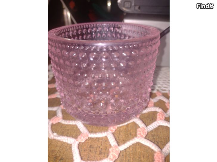 Myydään Iittala Kastehelmi tuikku pinkki