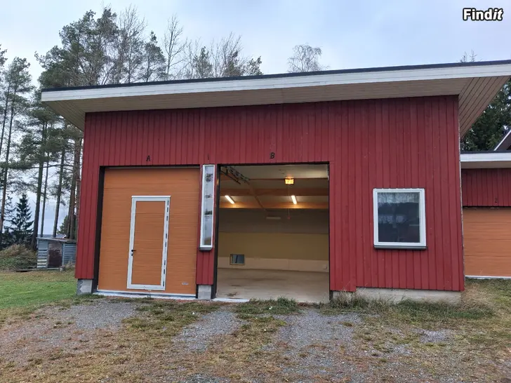 Uthyres Garage/förråd med golvvärme och 2 portar
