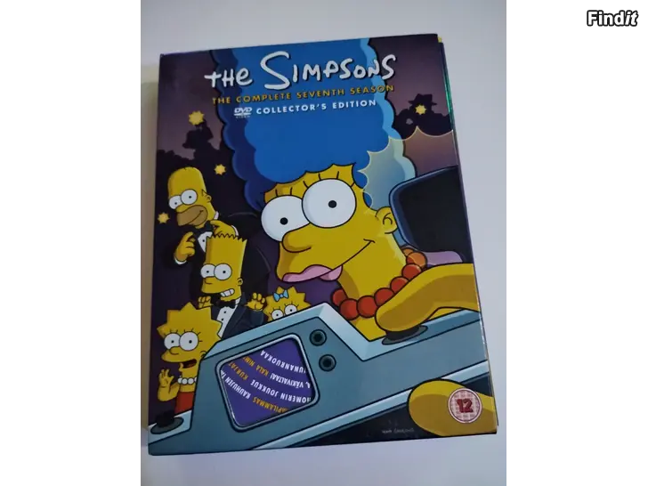 Myydään Simpsonit 7 tuotantokausi dvd boksi keräilyversio