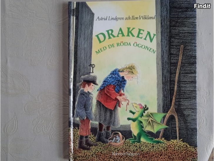 Säljes Astrid Lindgren och Ilon Wikland  Draken med de röda ögonen