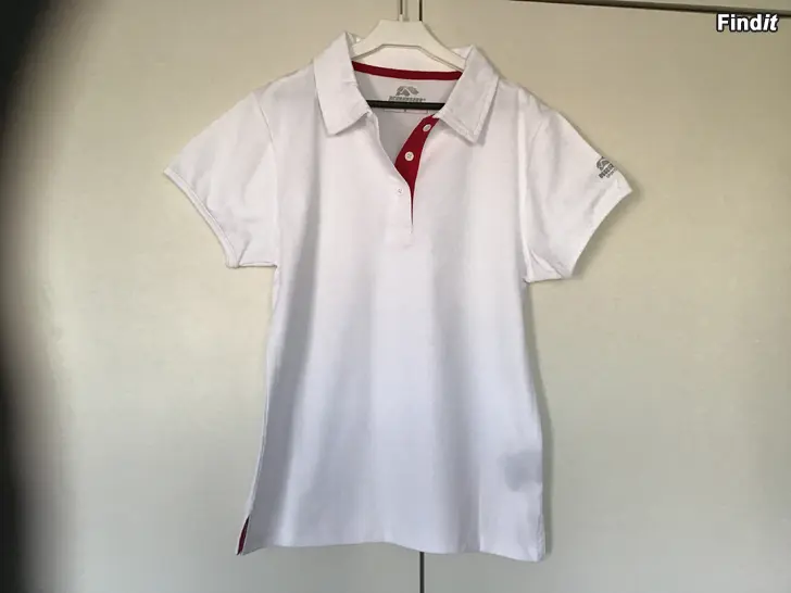 Myydään Ny Karhu Piké skjorta i vitt o rött