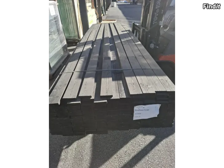 Myydään Foderbräde svart. 20 x 95 - 3900mm 1,3/m