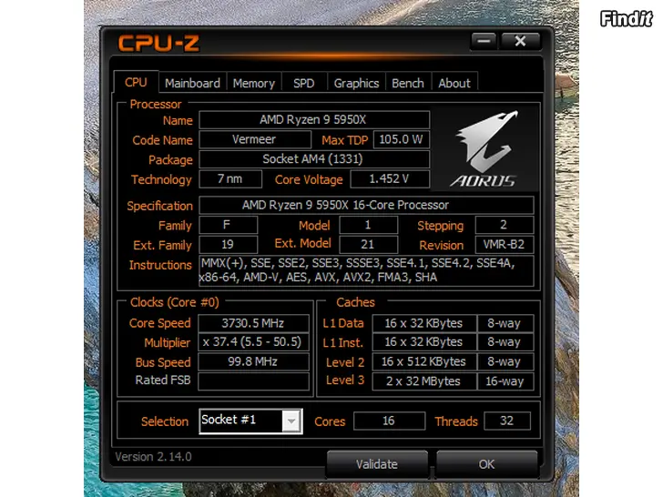 Säljes Speldator, AMD Ryzen 9 5950X,RX 6800 16GB, Gigabyte B550i, 64GB ram  1TB SSD