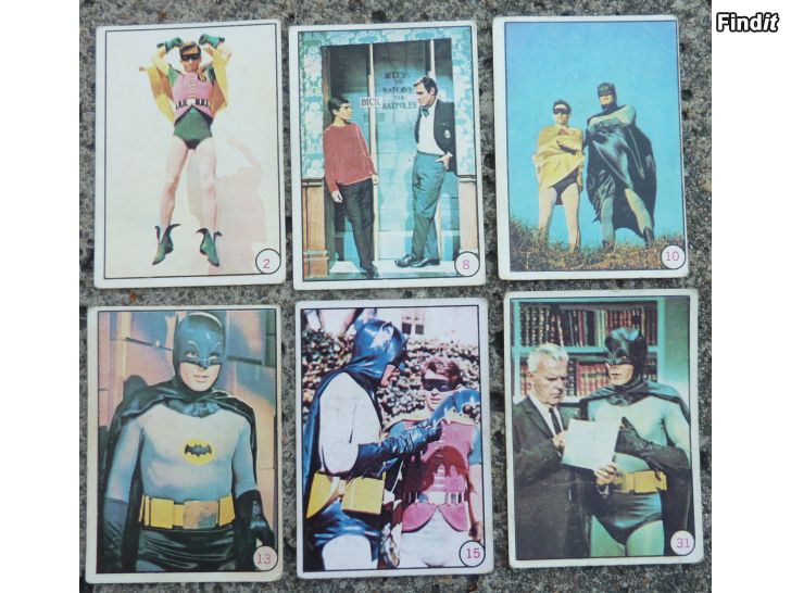 Myydään Batman purkkakuvia vuodelta 1966