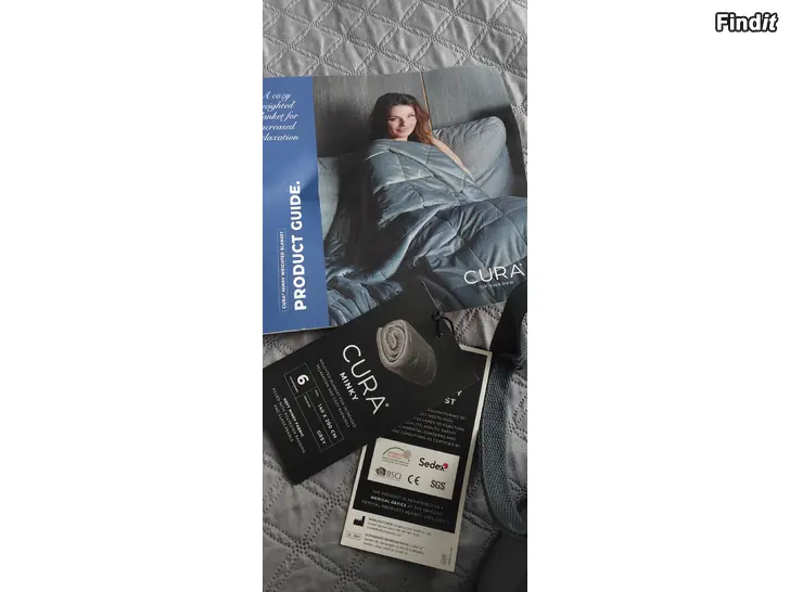 Säljes Cura Minky tyngdfilt 6kg, torkkupeitto