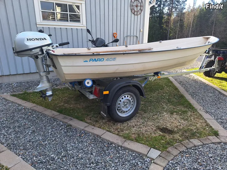 Säljes Paro 405 med ny 6hk Honda 4t