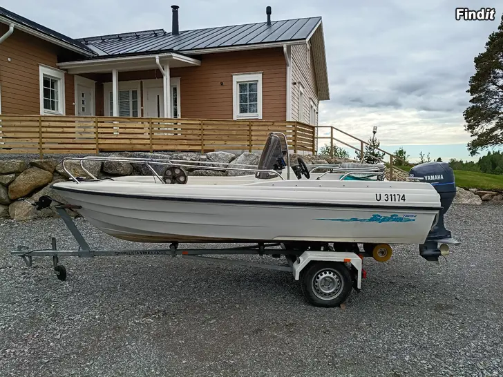 Myydään Terhi Big Fun 4,7m + trailer